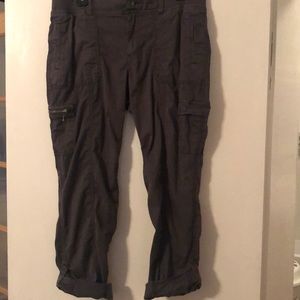 Dark gray cargo capris/pants